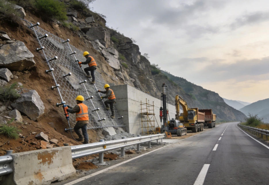 英德公路道路护坡